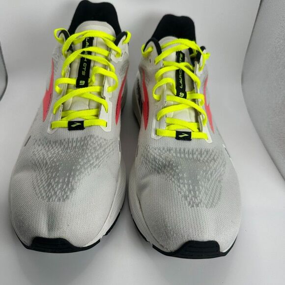 Brooks Launch GTS 9 Shoes Mens Size 14 White Running Cushioned Trainer - Picture 3 of 11
